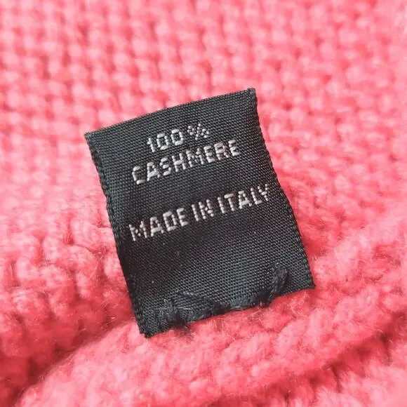 Manrico NEW Cashmere Sleeveless Sweater Pink Mock Neck Womens Size Small NWOT